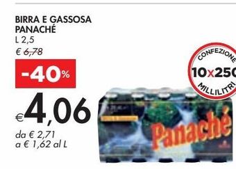 Bennet Birra e gassosa panachè offerta