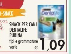 Bennet Snack per cani dentalife purina offerta
