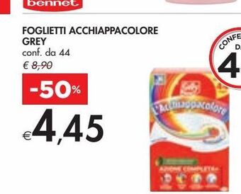 Foglietti acchiappacolore grey