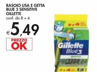 Bennet Rasoio usa e getta blue 3 sensitive gillette offerta
