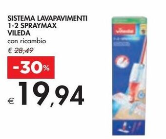 Bennet Sistema lavapavimenti 1-2 spraymax vileda offerta
