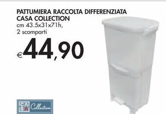 Bennet Pattumiera raccolta differenziata casa collection offerta