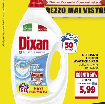 Il Gigante Detersivo liquido lavatrice dixan offerta