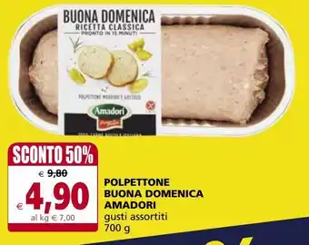 Il Gigante Polpettone buona domenica amadori offerta