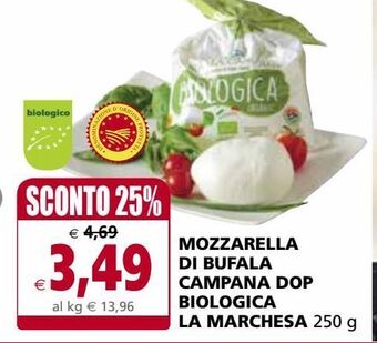 Il Gigante Mozzarella di bufala campana dop biologica la marchesa offerta