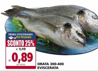 Il Gigante Orata 300-400 eviscerata offerta