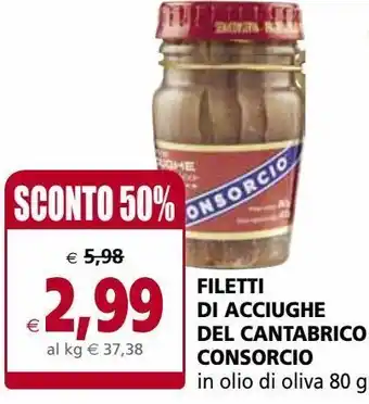 Il Gigante Filetti di acciughe del cantabrico consorcio offerta