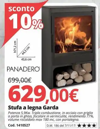 Stufa a legna garda
