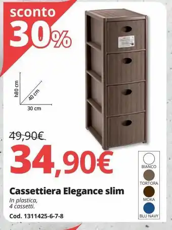Brico Io Cassettiera elegance slim offerta