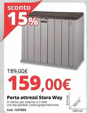 Brico Io Porta attrezzi stora way offerta