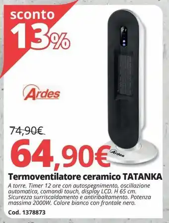 Brico Io Termoventilatore ceramico tatanka offerta