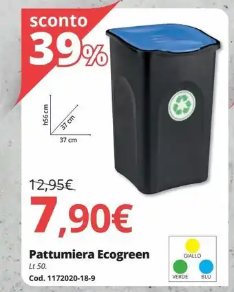 Brico Io Pattumiera ecogreen offerta