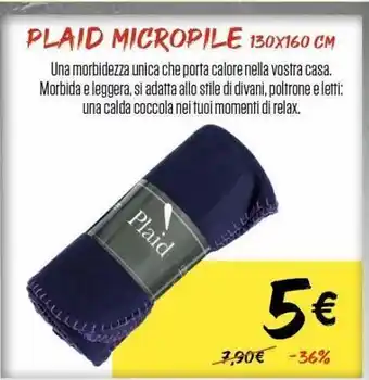 Brico Io Plaid micropile offerta
