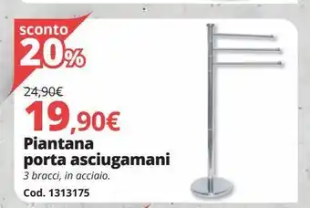 Brico Io Piantana porta asciugamani offerta
