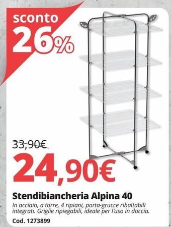Brico Io Stendibiancheria alpina 40 offerta