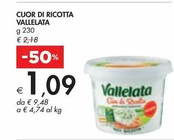 Bennet Cuor di ricotta vallelata offerta