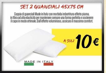 Set 2 guanciali 45x75 cm