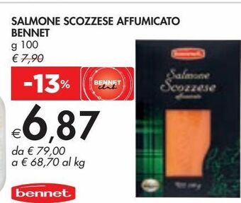 Bennet Salmone scozzese affumicato bennet offerta