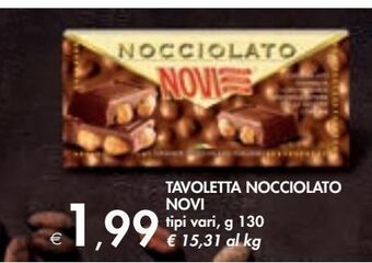 Tavoletta nocciolato novi