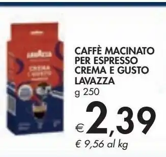 Bennet Caffè macinato per espresso crema e gusto lavazza offerta