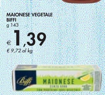 Bennet Maionese vegetale biffi offerta