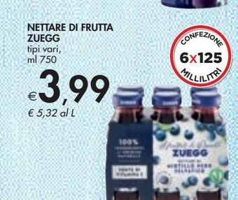 Bennet Nettare di frutta zuegg offerta