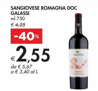 Bennet Sangiovese romagna doc galassi offerta