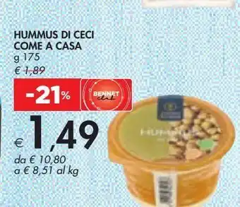 Hummus di ceci come a casa
