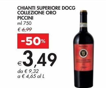 Bennet Chianti superiore docg collezione oro piccini offerta