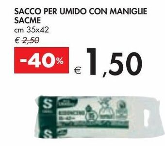Bennet Sacco per umido con maniglie sacme offerta