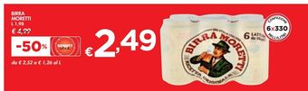 Bennet Birra moretti offerta