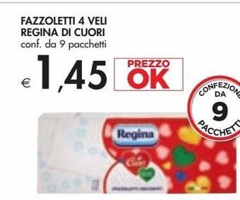 Bennet Fazzoletti 4 veli regina di cuori offerta