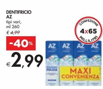 Bennet Dentifricio az offerta