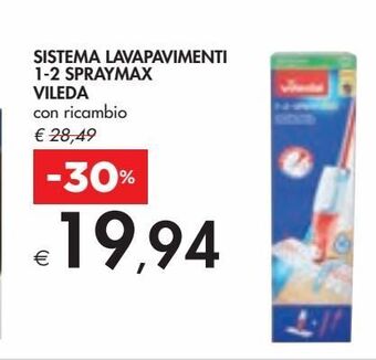 Bennet Sistema lavapavimenti 1-2 spraymax vileda offerta