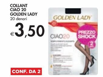 Bennet Collant ciao 20 golden lady offerta