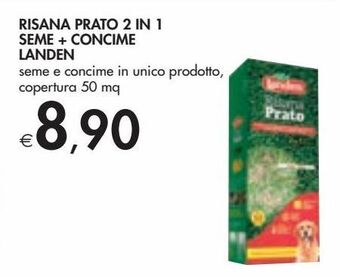 Bennet Risana prato 2 in 1 seme + concime landen offerta