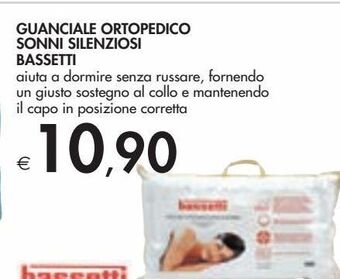 Bennet Guanciale ortopedico sonni silenziosi bassetti offerta