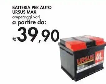 Bennet Batteria per auto ursus max offerta