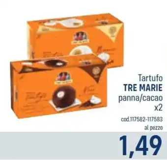 Tre Marie Tartufo Panna/Cacao x2