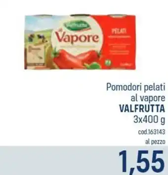 Valfrutta Pomodori Pelati Al Vapore 3 x 400 g