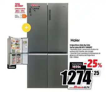 Haier Frigorifero Side by Side Serie Cube 90 HTF-540DP7