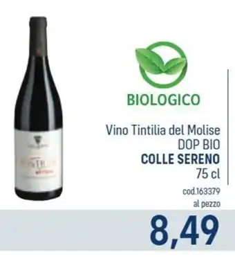 Colle Sereno Vino Tintilia del Molise DOP Bio 75 cl