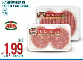 MD Discount AIA Hamburger Di Pollo / Tacchino 200g offerta