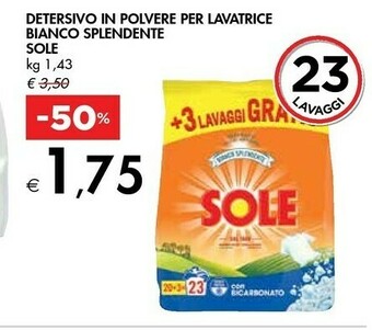 Bennet Sole Detersivo In Polvere Per Lavatrice Bianco Splendente offerta