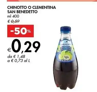 Bennet San Benedetto Bibita Con Infuso Di Chinotto 400 G(ml) offerta