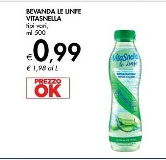 Bennet Vitasnella Le Linfe Con Acqua Di Cocco Reidratante 500 G(ml) offerta