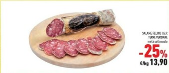 Conad Felino Salame offerta