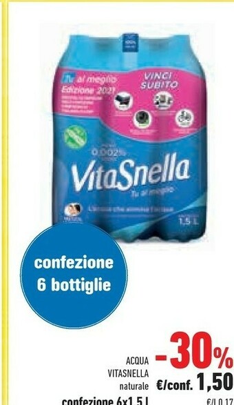 Conad Vitasnella Acqua offerta
