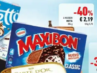 Conad Nestlè 4 Maxibon Motta 384 G offerta