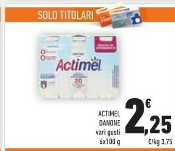 Conad Danone Actimel Bianco 600 G(ml) offerta